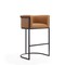 Manhattan Comfort Cosmopolitan Barstool in Camel and Black (Set of 2) 2-BS015-CL - alternate 7